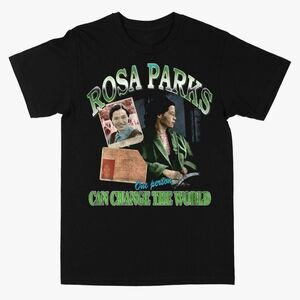 Rosa Parks Tee "One Person Can Change The World" Graphic T-shirt Size M